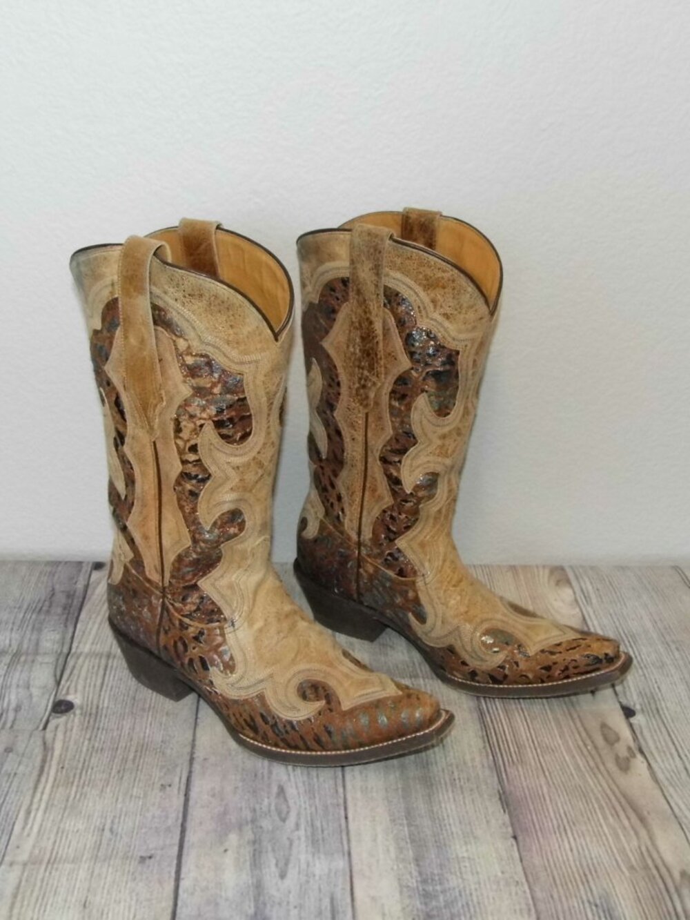 DURANGO Ole '66 Overlay 12" Western Boot Womens Size 9 M